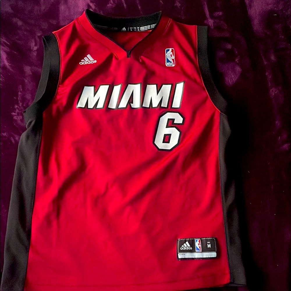 Adidas Red Miami Jersey with Black Trim